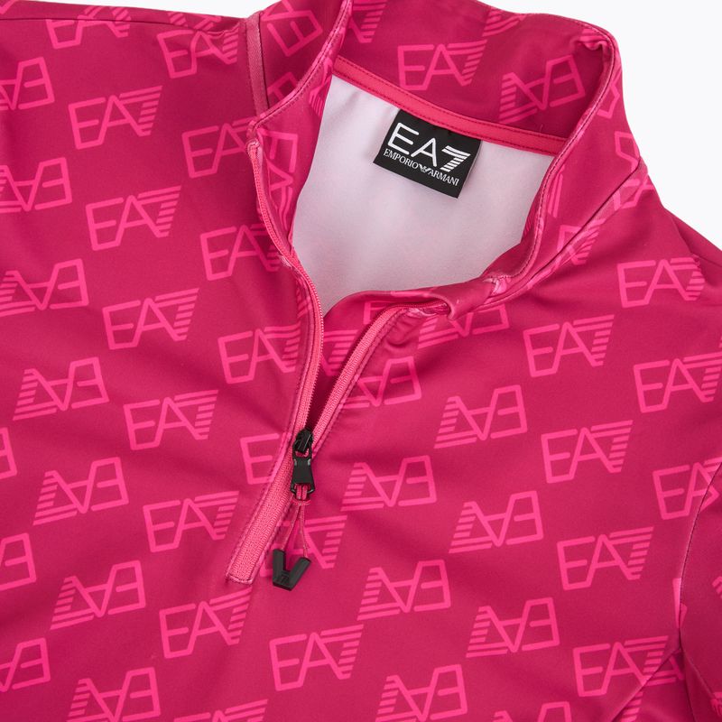 Дамски скиорски суитшърт EA7 Emporio Armani Pure Powerstretch T-Top Half Zip fancy vivacious mono 3