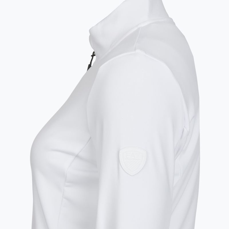 Дамски скиорски суитшърт EA7 Emporio Armani Pure Powerstretch T-Top Half Zip white 3