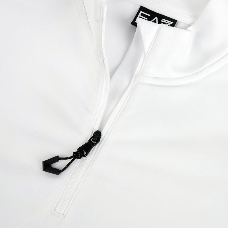 Дамски скиорски суитшърт EA7 Emporio Armani Pure Powerstretch T-Top Half Zip white 4