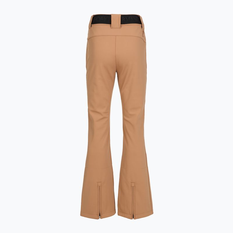 Дамски скиорски панталони EA7 Emporio Armani Pure Softshell Waisted mocha mousse 2