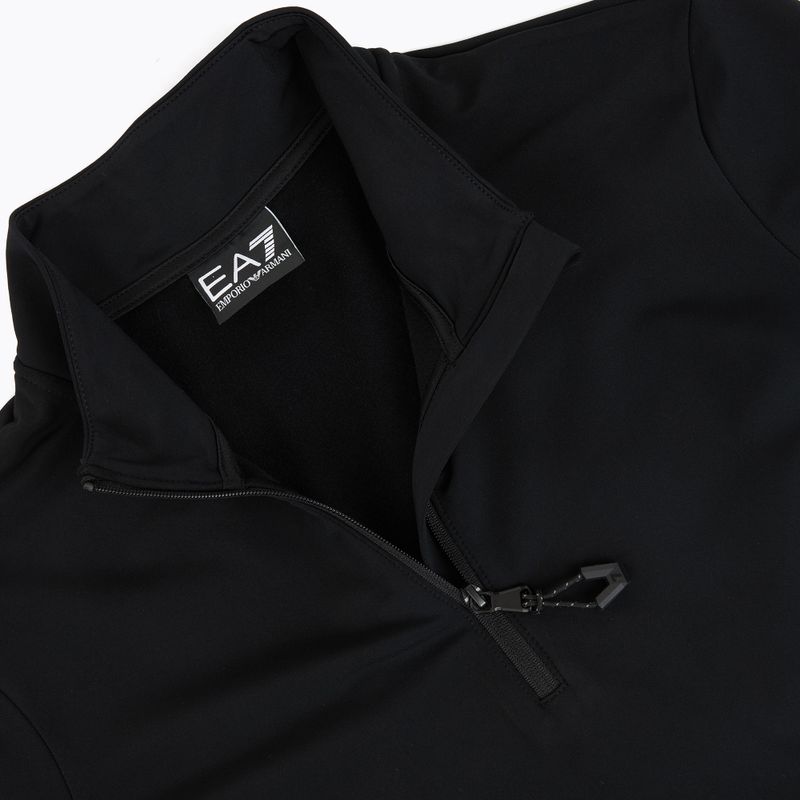 Дамски скиорски суитшърт EA7 Emporio Armani Pure Powerstretch T-Top Half Zip black 3