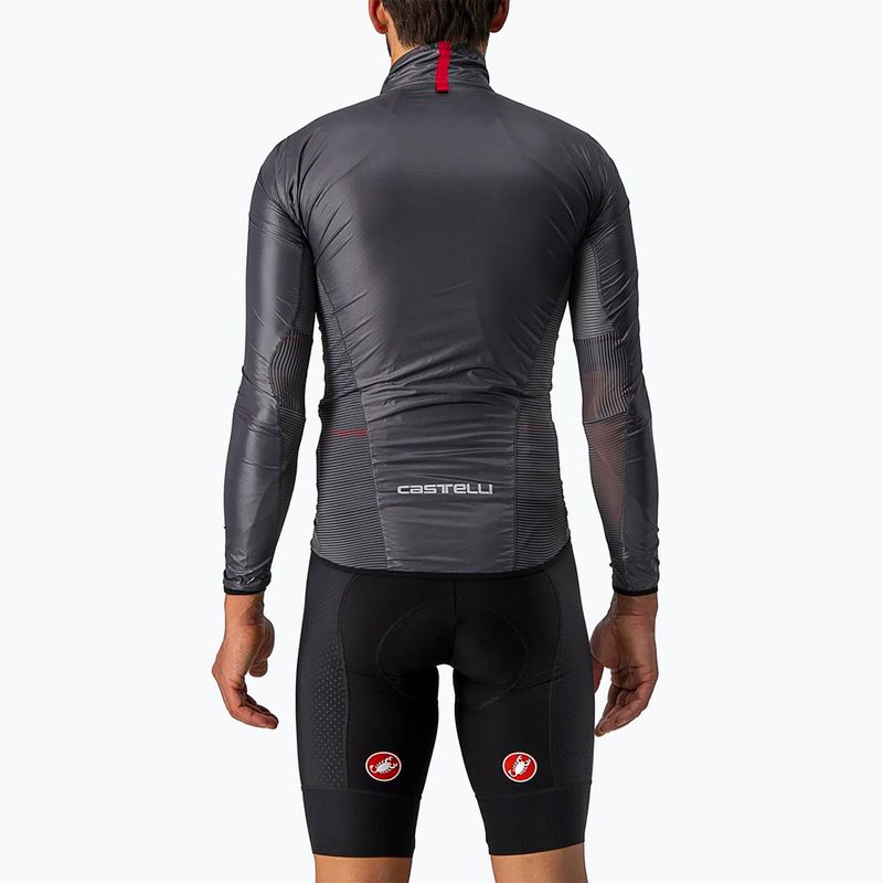 Мъжко яке за колоездене Castelli Aria Shell dark grey 2