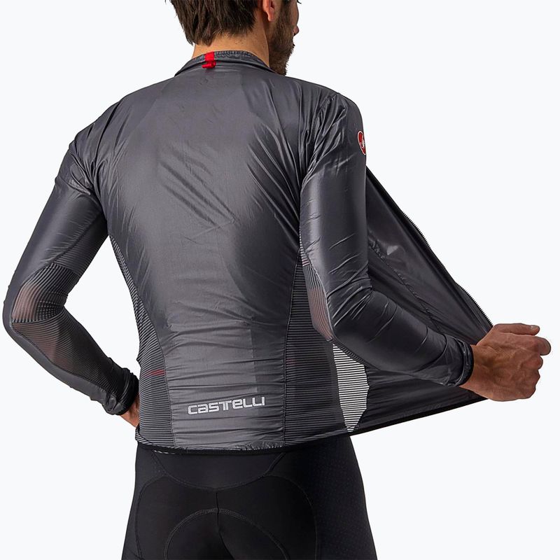 Мъжко яке за колоездене Castelli Aria Shell dark grey 5