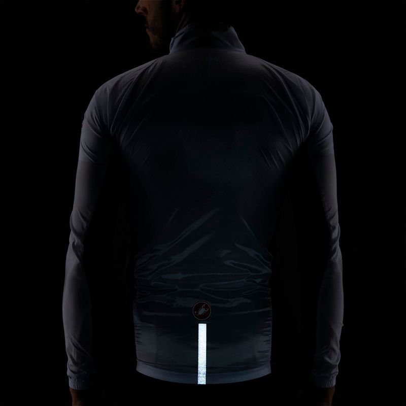 Мъжко яке за колоездене Castelli Squadra Stretch light black/dark grey 5