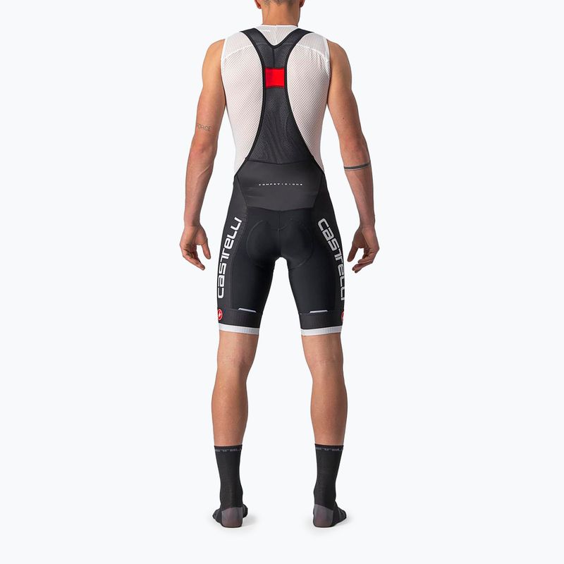Мъжки къси панталони за колоездене Castelli Competizione Kit black/silver grey 2