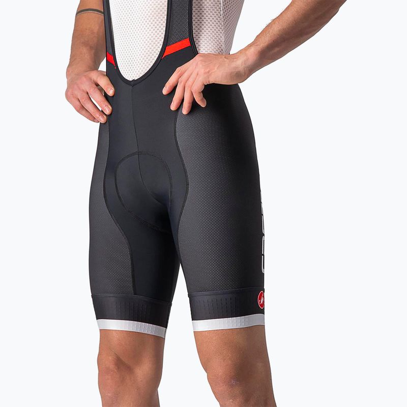Мъжки къси панталони за колоездене Castelli Competizione Kit black/silver grey 4