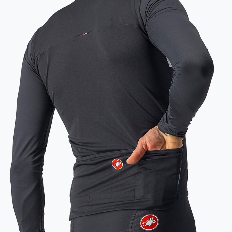 Мъжка блуза за колоездене с дълъг ръкав Castelli Prologo 7 light black/silver grey/ivory 3