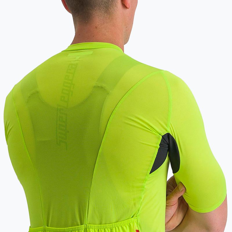 Мъжка колоездачна фланелка Castelli Superleggera 3 electric lime 4