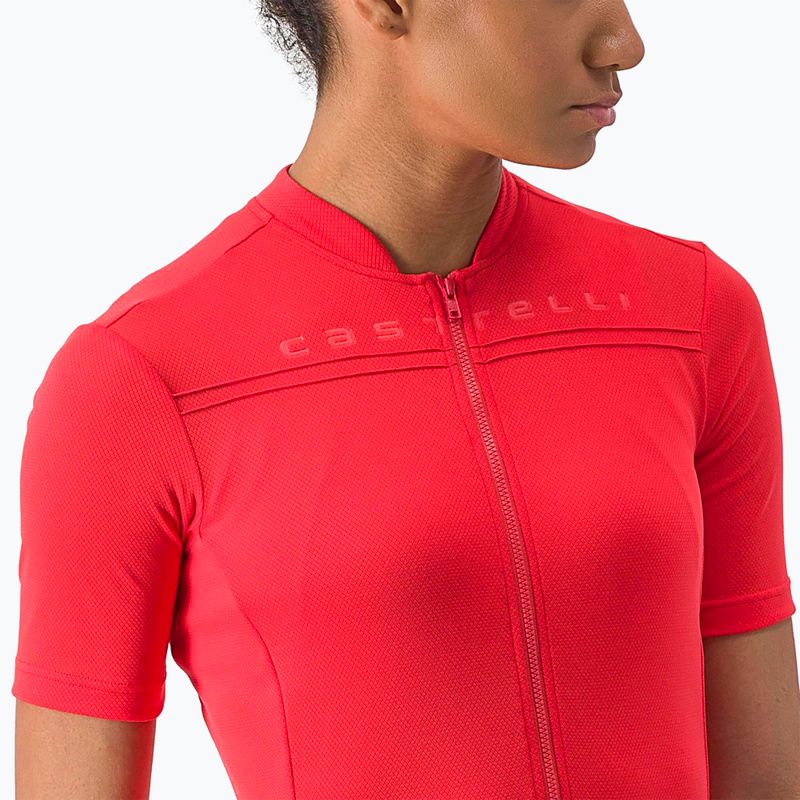 Дамска колоездачна тениска Castelli Anima 4 hibiscus 3