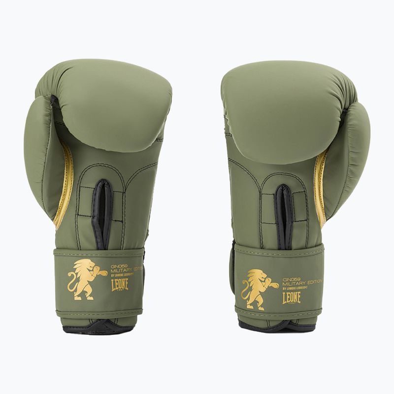 Боксови ръкавици Leone 1947 Military Green green GN059G 2
