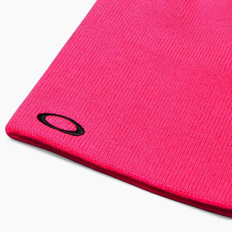 Зимна шапка Oakley Fine Knit neon pink 3