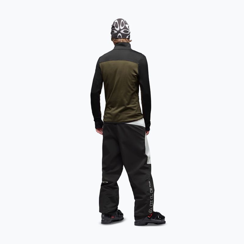 Мъжки суитшърт Oakley Canopy FZ blackout/deep olive 3