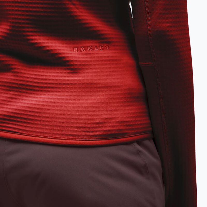 Дамски суитшърт Oakley Canopy Full Zip hibiscus red 5