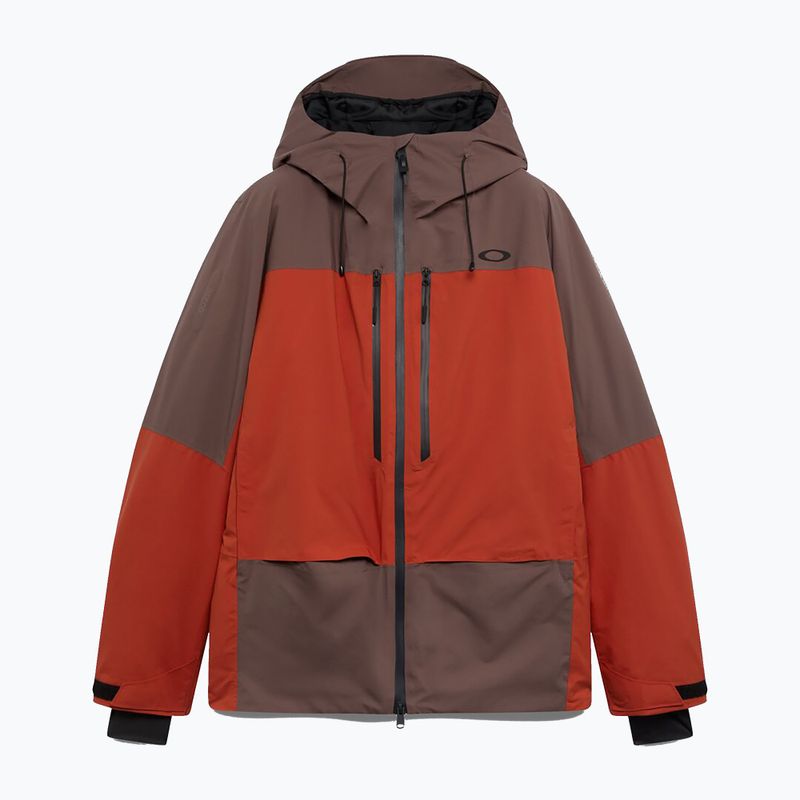 Мъжко скиорско яке Oakley Canopy Pro Insulated dark umber/flame red 6