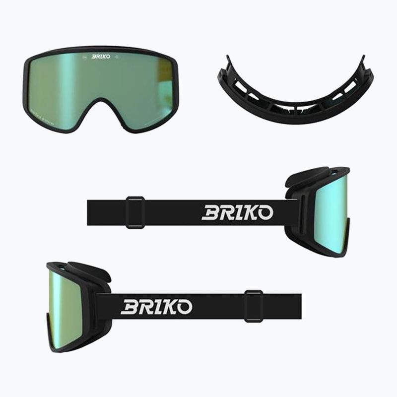 Скиорска маска Briko Pulse black/green 5
