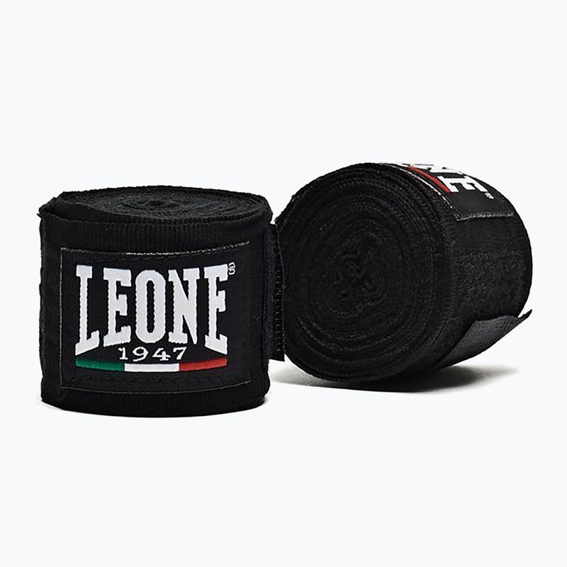 Боксови бандажи LEONE 1947 Hand Wraps 350 cm black 4