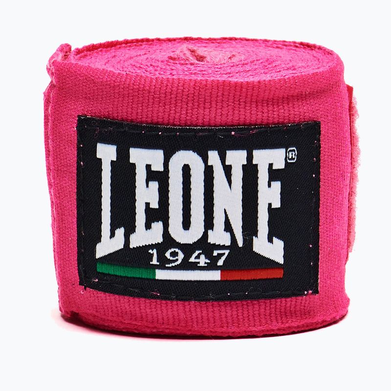 Боксови бандажи Leone 1947 Hand Wraps 350 cm pink 2
