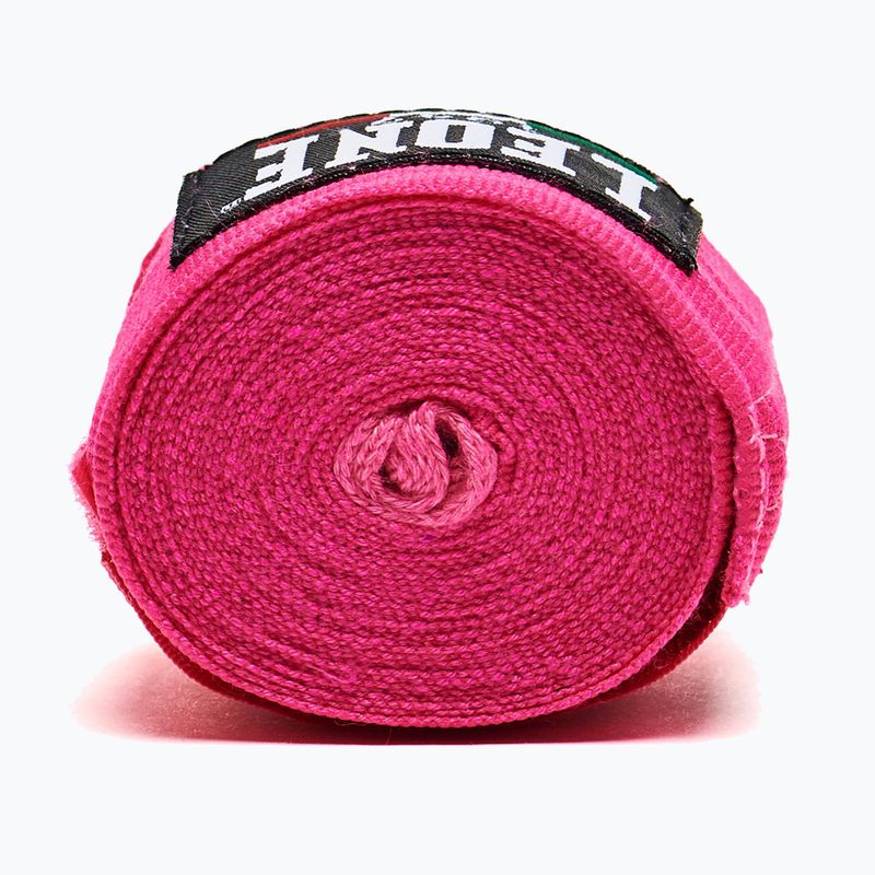 Боксови бандажи Leone 1947 Hand Wraps 350 cm pink 4