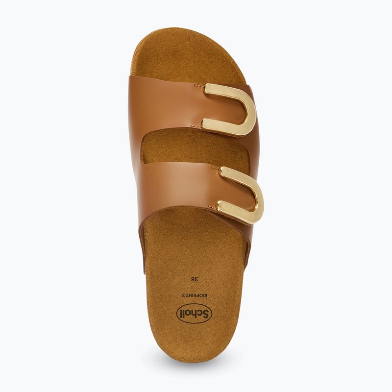 Дамски чехли Scholl Montery 2 Straps Ad Med cognac 4