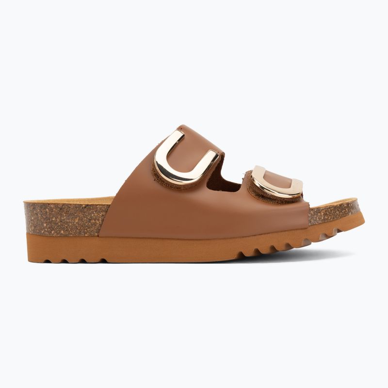 Дамски чехли Scholl Montery 2 Straps Ad Med cognac 2