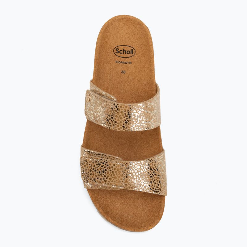Дамски чехли Scholl Lusaka 2.0 Med gold 5