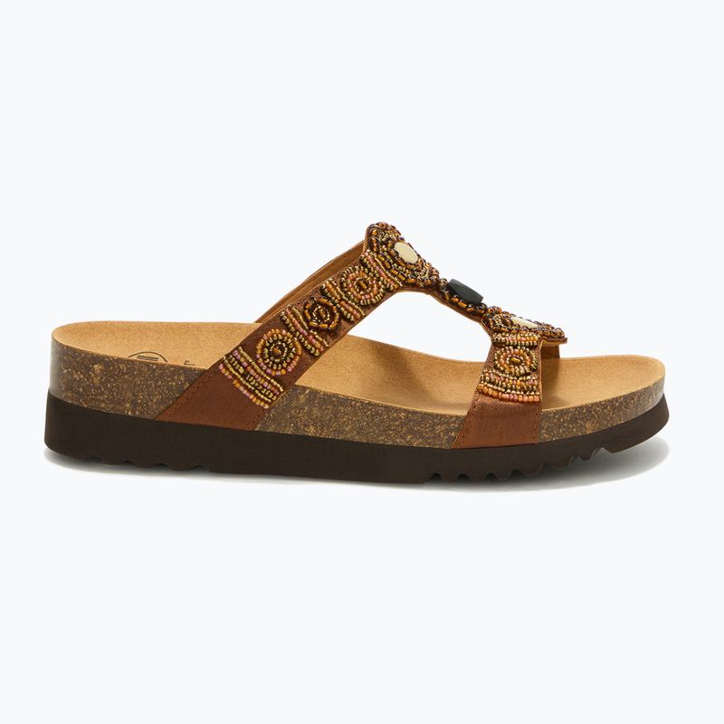 Дамски чехли Scholl New Bogota Wedge Med cognac/multi 2