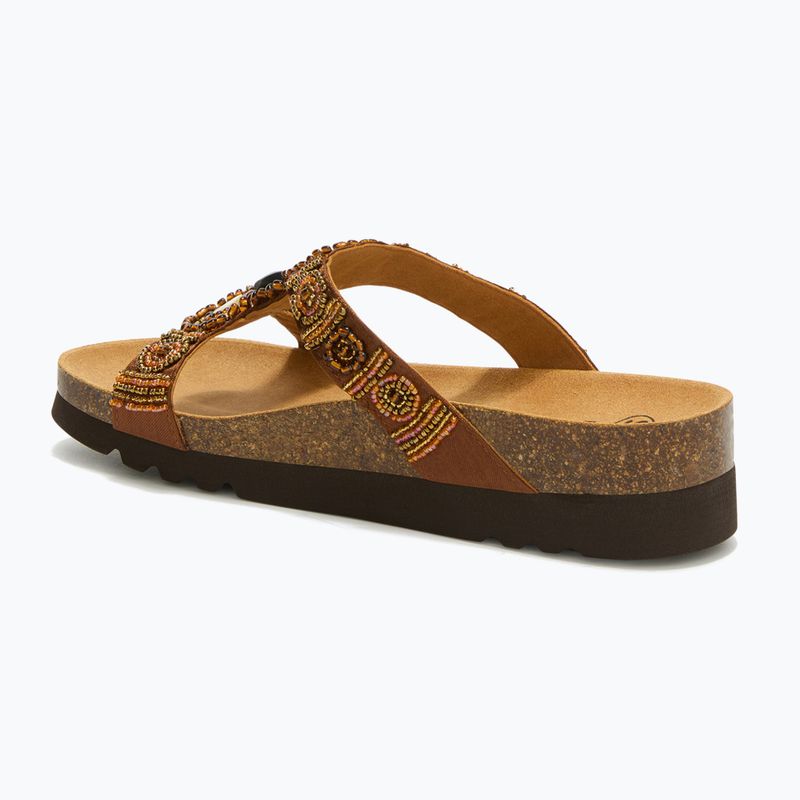 Дамски чехли Scholl New Bogota Wedge Med cognac/multi 3