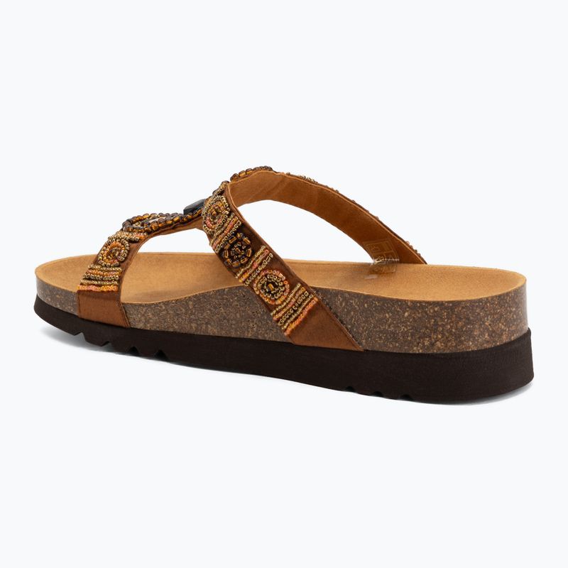 Дамски чехли Scholl New Bogota Wedge Med cognac/multi 3