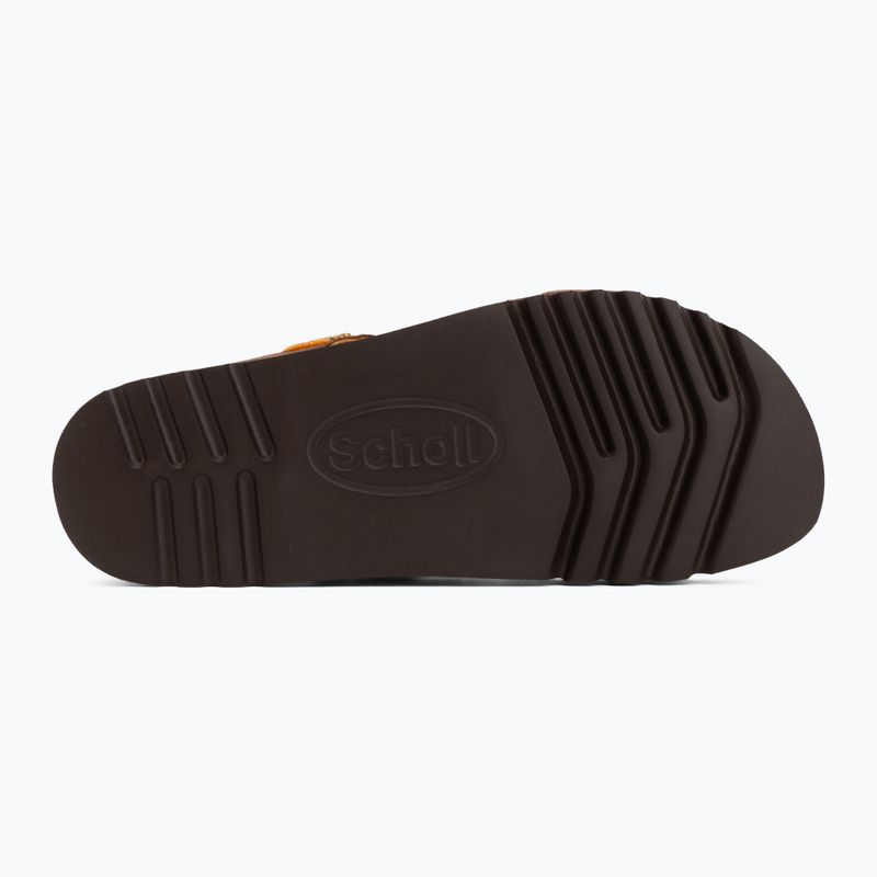 Дамски чехли Scholl New Bogota Wedge Med cognac/multi 4