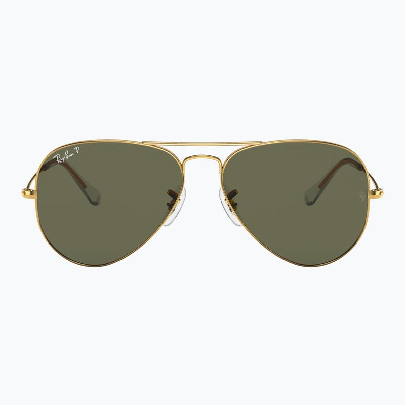 Слънчеви очила Ray-Ban Aviator Classic arista gold/green g-15 polarized 2
