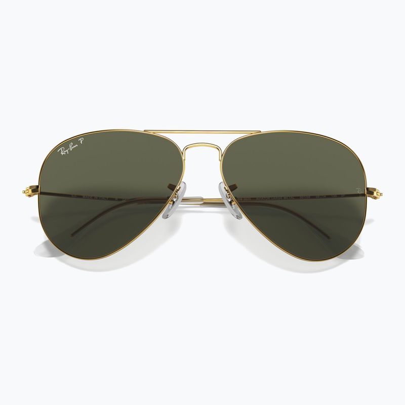 Слънчеви очила Ray-Ban Aviator Classic arista gold/green g-15 polarized 3