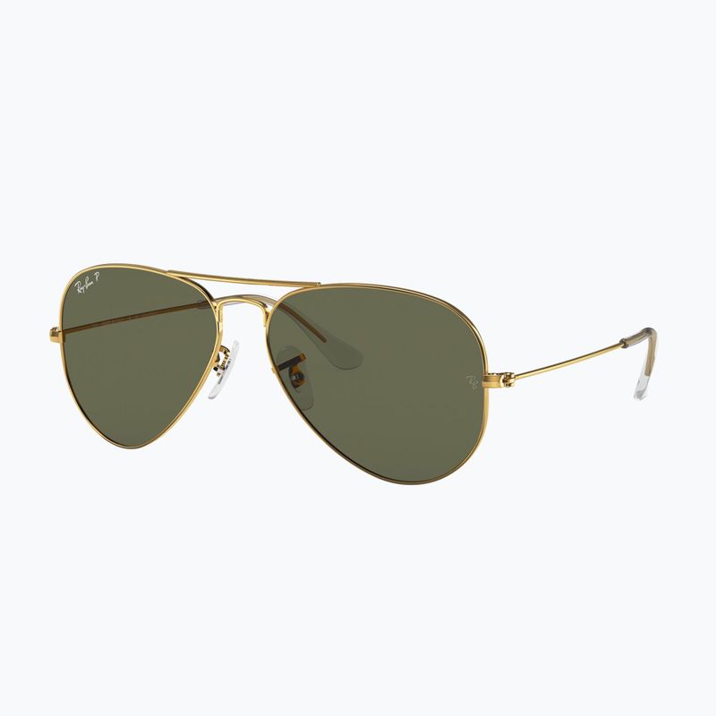 Слънчеви очила Ray-Ban Aviator Classic arista gold/green g-15 polarized 4