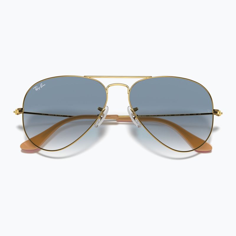 Слънчеви очила Ray-Ban Aviator Classic arista gold/light blue 3