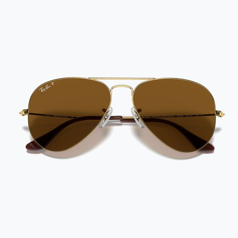 Слънчеви очила Ray-Ban Aviator Classic arista gold/brown polarized 3