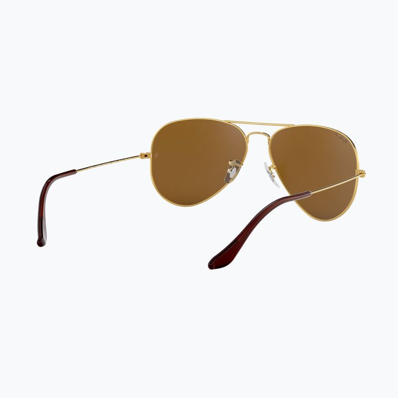 Слънчеви очила Ray-Ban Aviator Classic arista gold/brown polarized 6