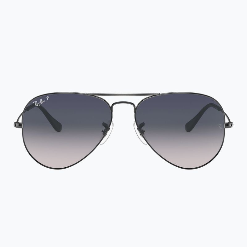 Слънчеви очила Ray-Ban Aviator Classic gunmetal/blue polarized 2