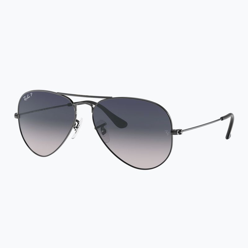 Слънчеви очила Ray-Ban Aviator Classic gunmetal/blue polarized 4