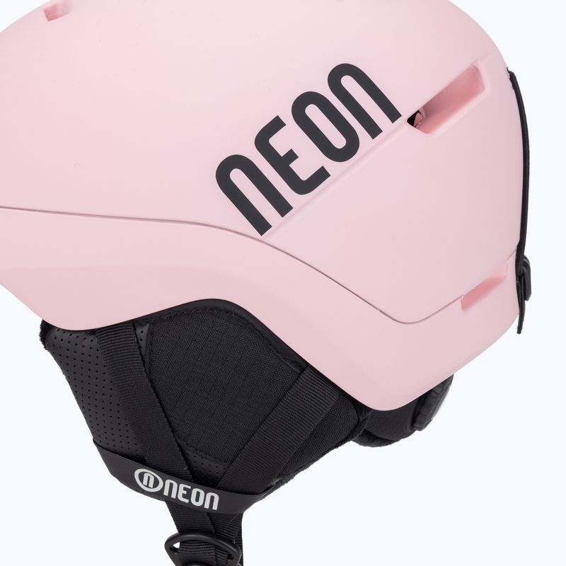 Скиорска каска Neon Summit light pink/black 7