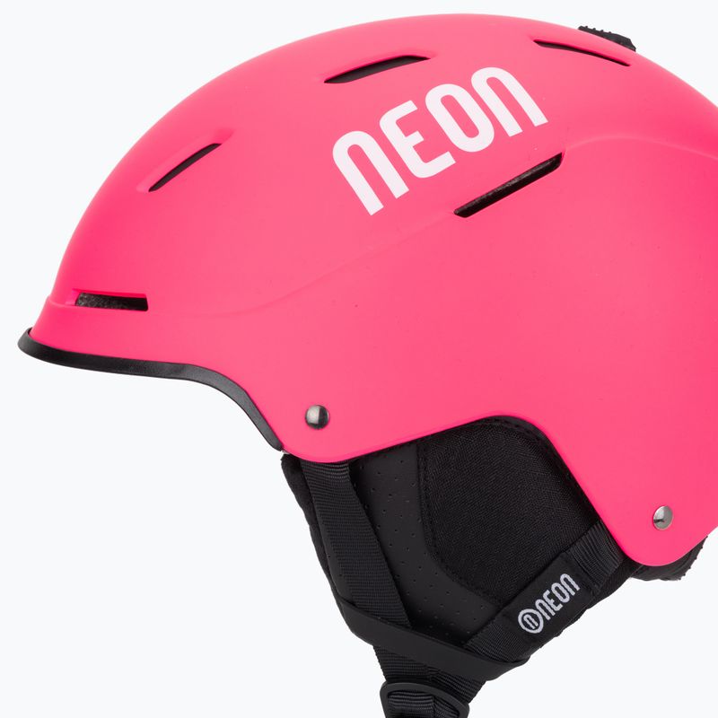 Скиорска каска Neon Alpha pink/white 7