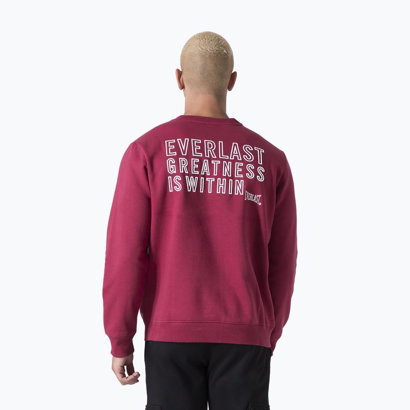 Мъжки суитшърт Everlast Neutrals Crewneck bordeaux 3