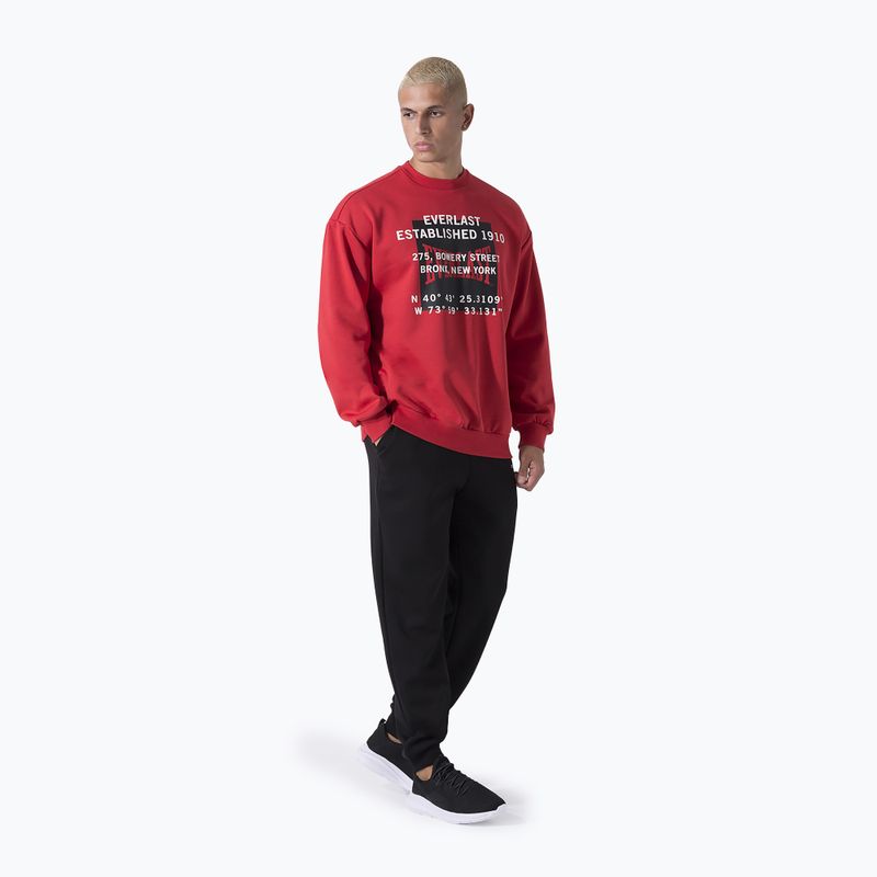 Мъжки суитшърт Everlast Streetwear Crewneck red/black 2
