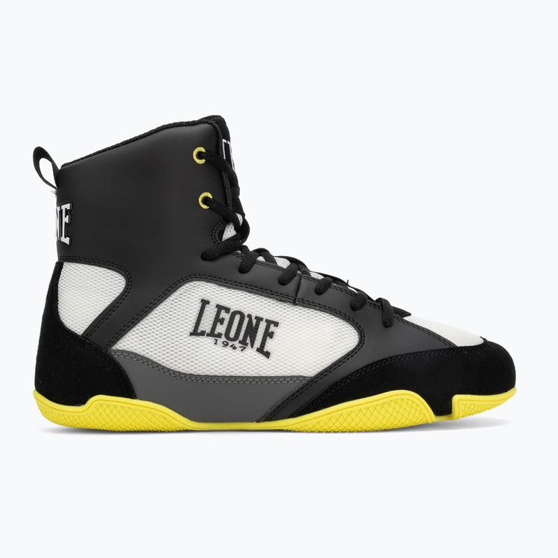 Боксьорски обувки LEONE 1947 Premium Boxing nero/lime/black/lime 2