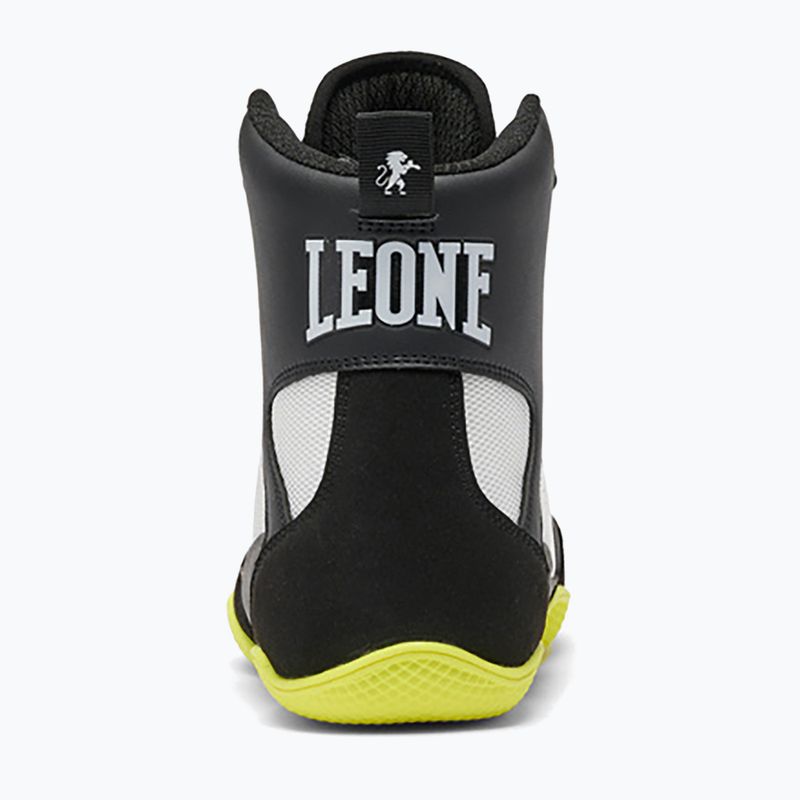 Боксьорски обувки LEONE 1947 Premium Boxing nero/lime/black/lime 4