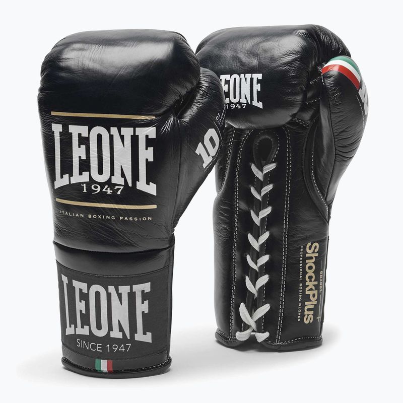 Боксови ръкавици LEONE 1947 Shock Plus черни