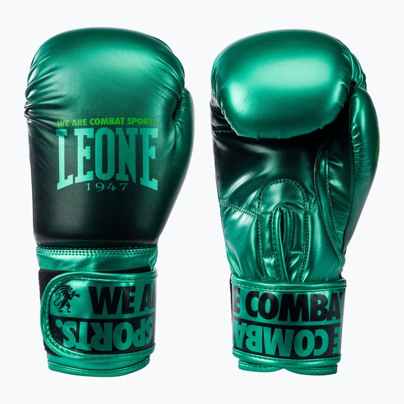 Leone Шарени зелени боксови ръкавици GN328 3