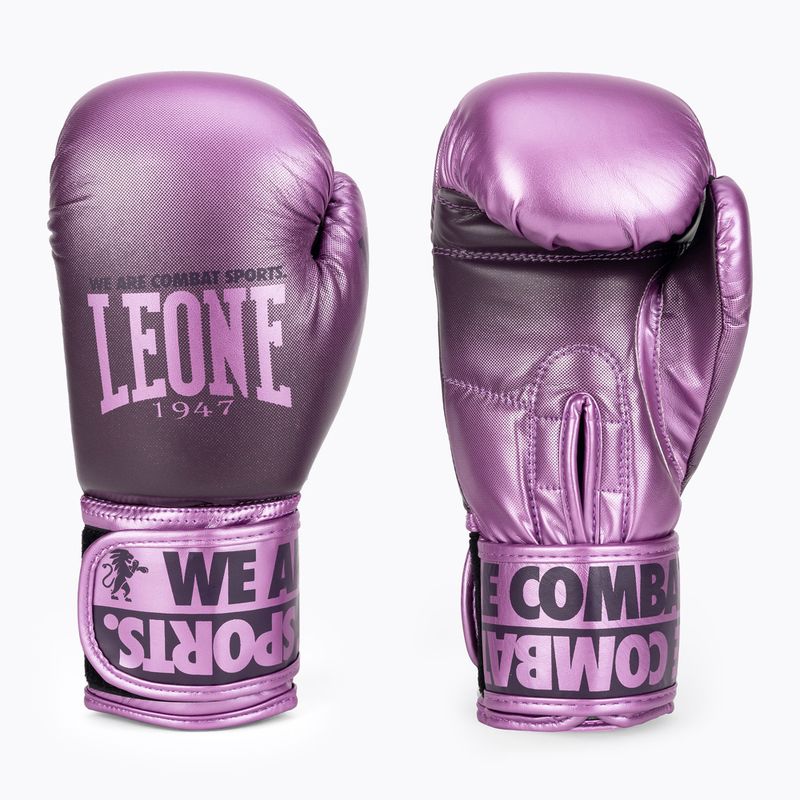 Leone Шарени лилави боксови ръкавици GN328 3