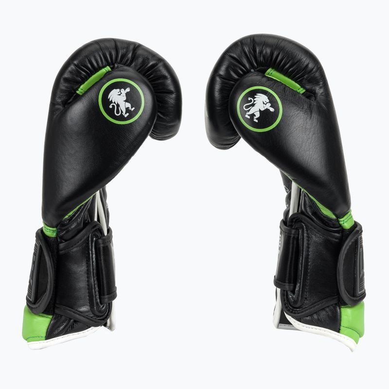 Боксови ръкавици LEONE 1947 Il Tecnico N3 black/green 5