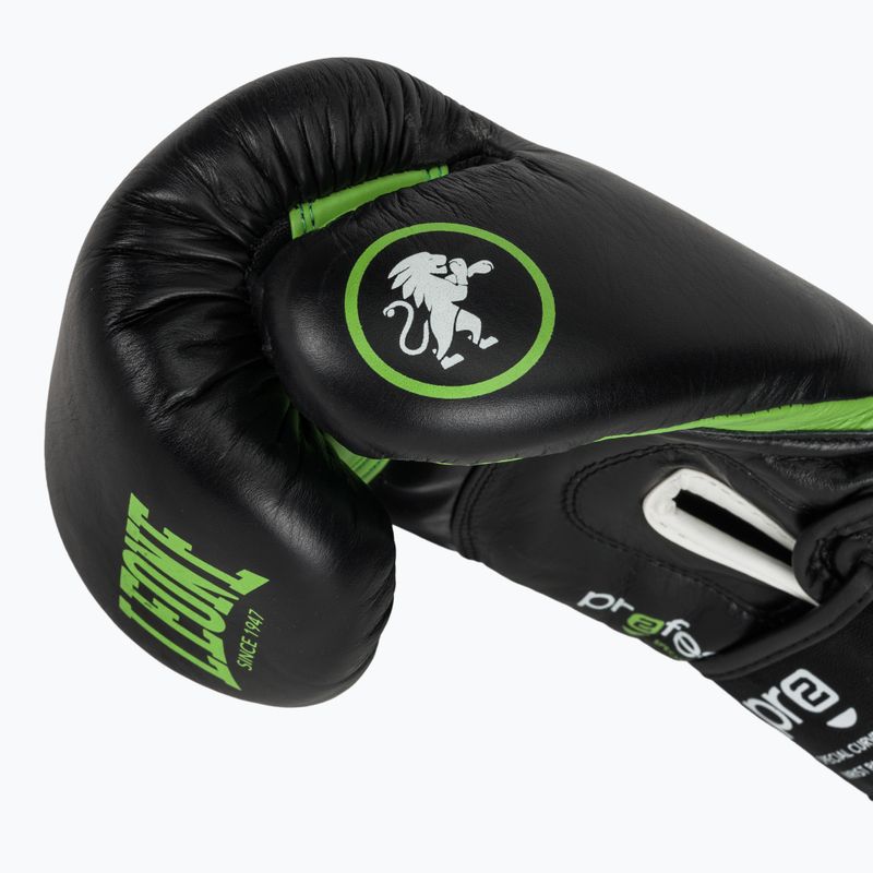 Боксови ръкавици LEONE 1947 Il Tecnico N3 black/green 8