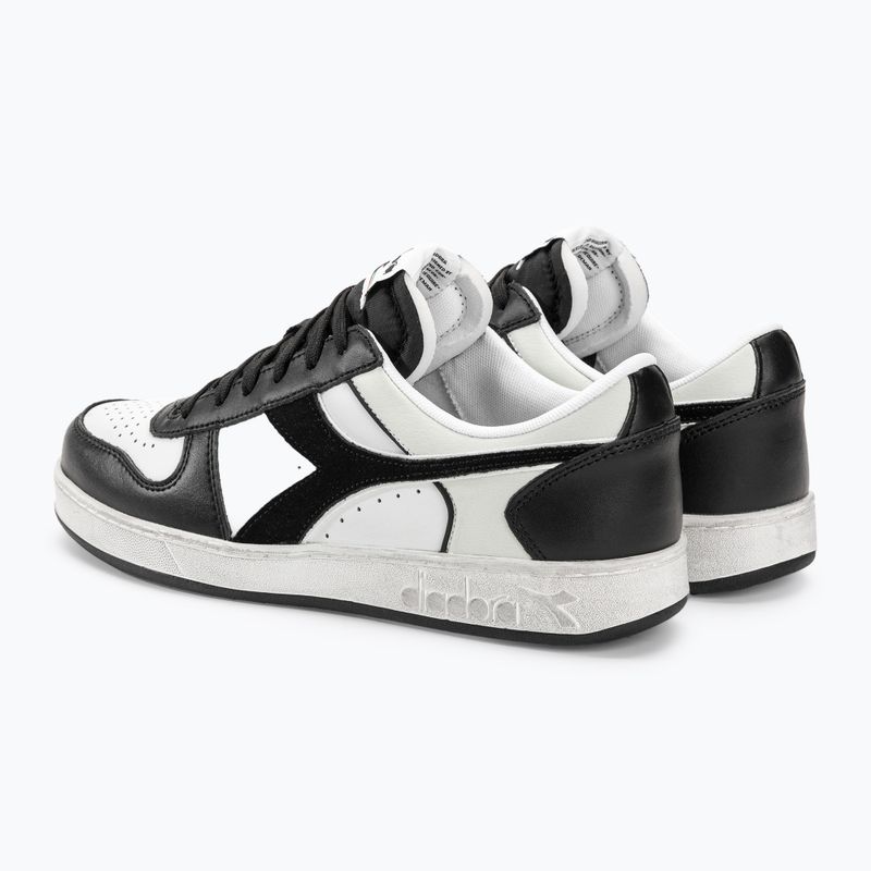 Diadora Magic Basket Low Icona Leather черни/бели обувки 4