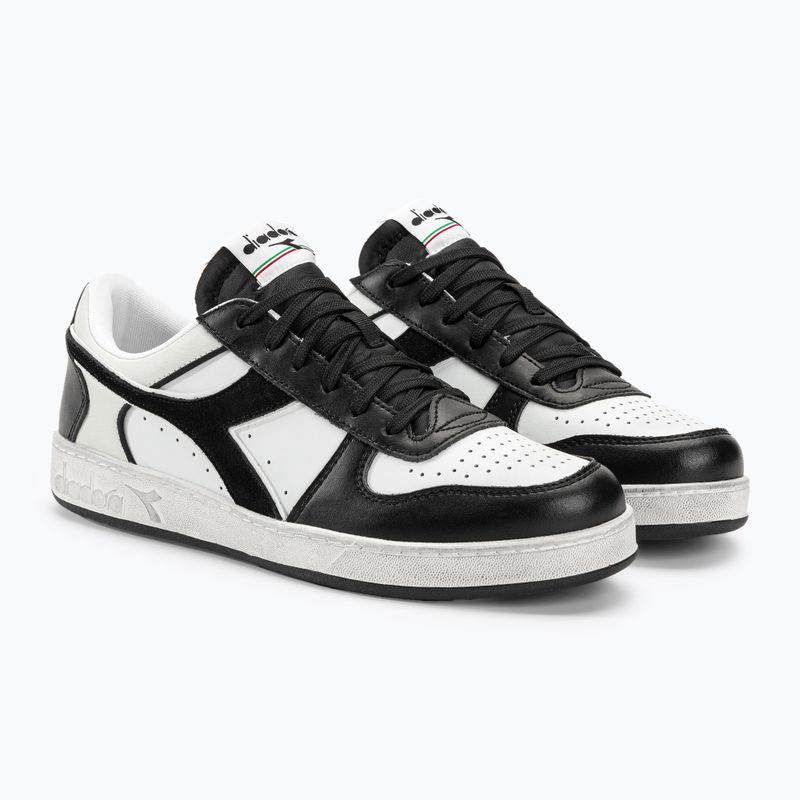 Diadora Magic Basket Low Icona Leather черни/бели обувки 5